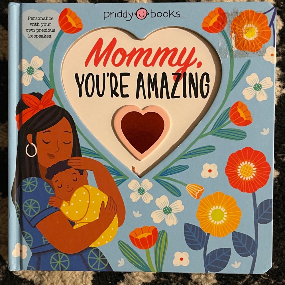 Mommy, You're Amazing Board Book - Light Blue Floral Cover